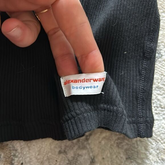 alexander wang body-wear cropped tee M - Picture 3 of 3